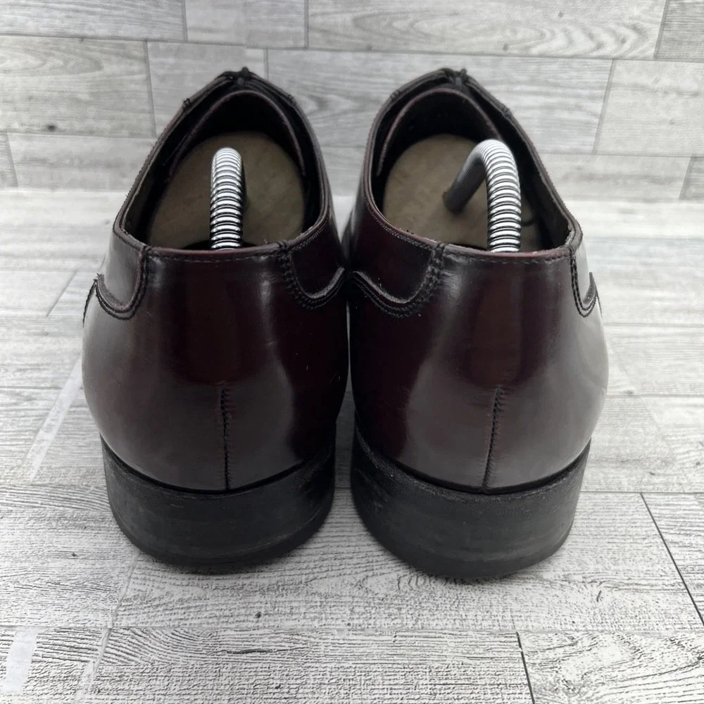 Florsheim Lexington Burgundy Leather Cap Toe Oxford Dress Shoes Men‎ Size 11.5D